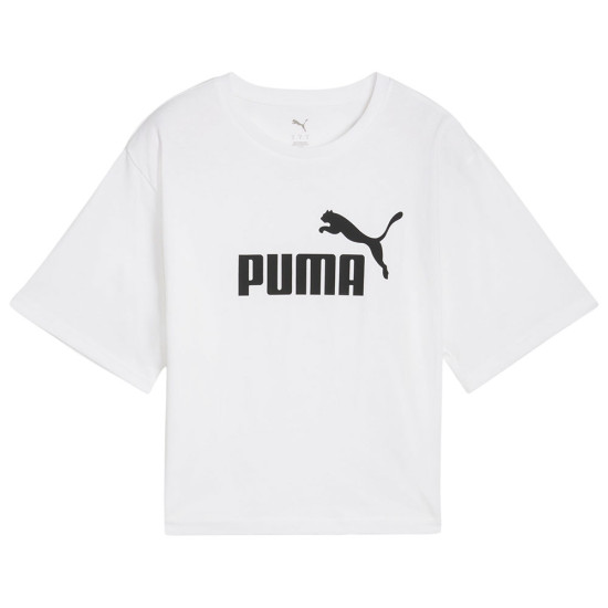 Puma Γυναικεία κοντομάνικη μπλούζα Essentials Cropped No. 1 Logo Relaxed Tee